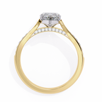 Marquise-Cut Lab-Grown Diamond Solitaire Ring | Pavé Bridge, Gallery & Shank | VR260068