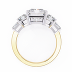 Radiant-Cut Lab-Grown Diamond Five-Stone Ring | Radiant & Baguette Sides | VR260086