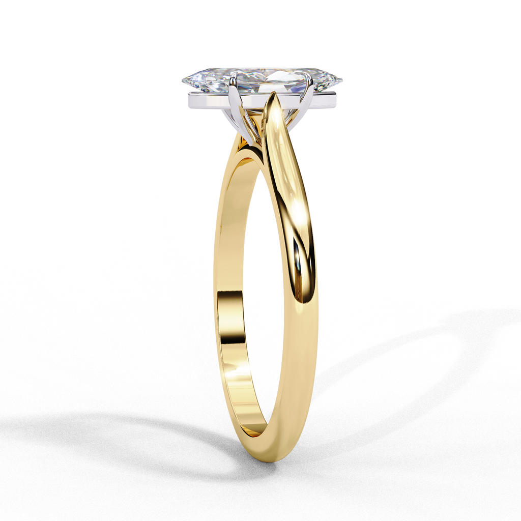 0.80ct Marquise Cut Lab-Grown Diamond Solitaire Engagement Ring