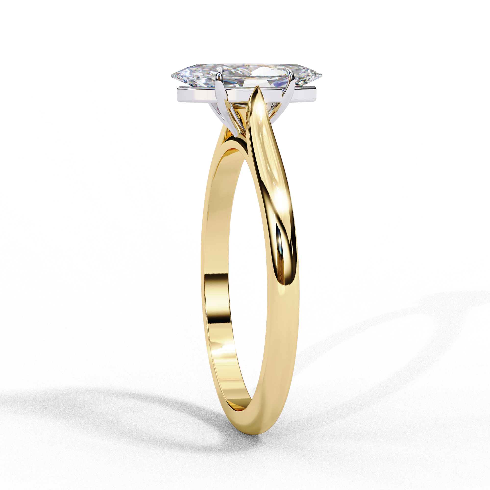 0.80ct Marquise Cut Lab-Grown Diamond Solitaire Engagement Ring