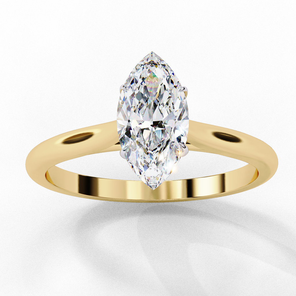 0.80ct Marquise Cut Lab-Grown Diamond Solitaire Engagement Ring