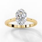 1.25ct Oval Cut Lab-Grown Diamond Solitaire Engagement Ring