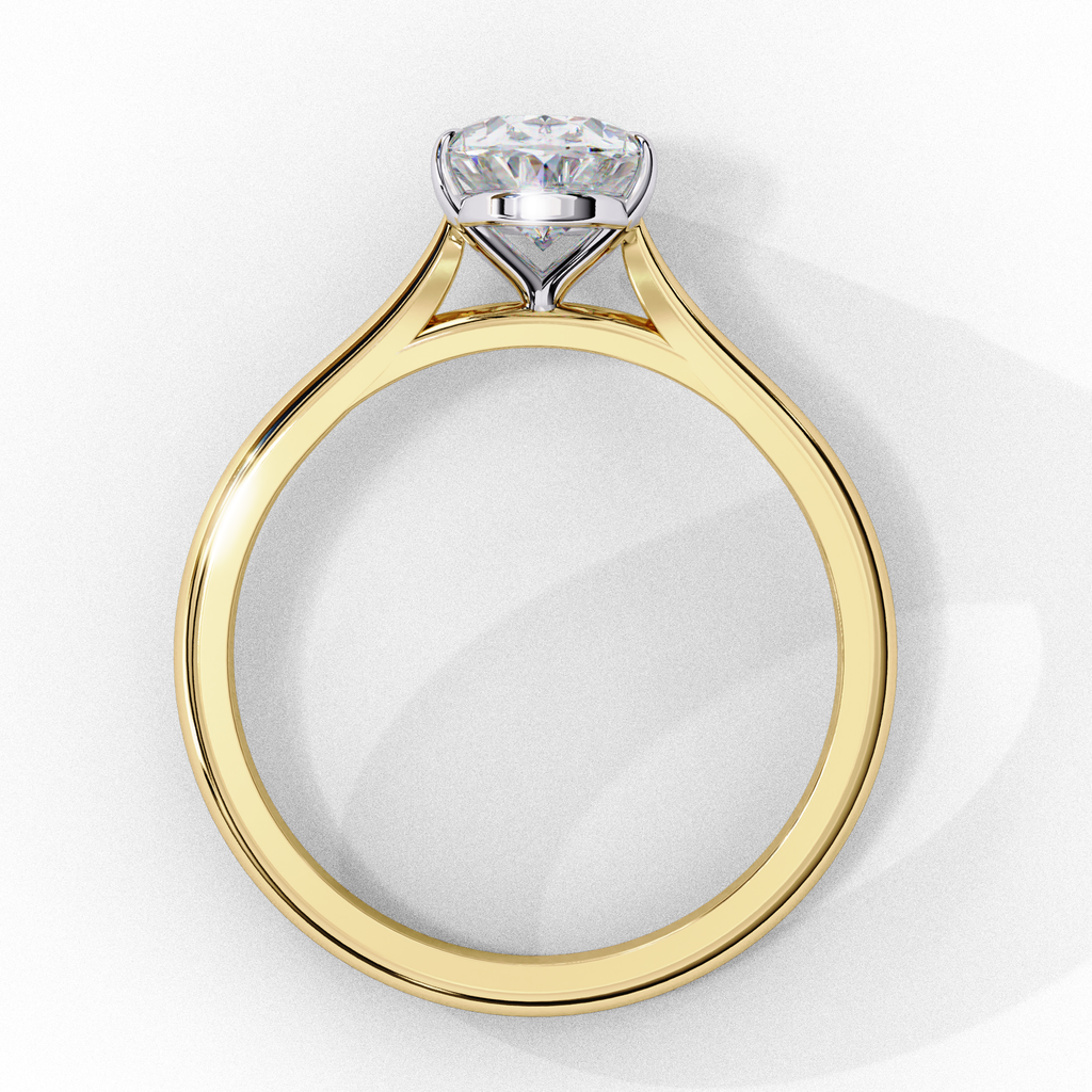 1.25ct Oval Cut Lab-Grown Diamond Solitaire Engagement Ring