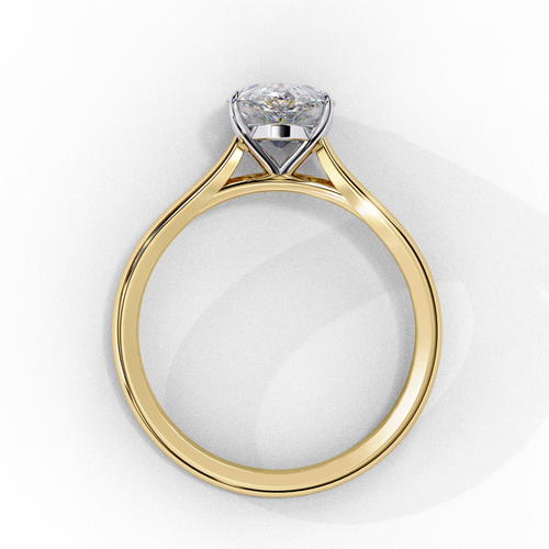 0.90ct Pear Cut Lab-Grown Diamond Solitaire Engagement Ring