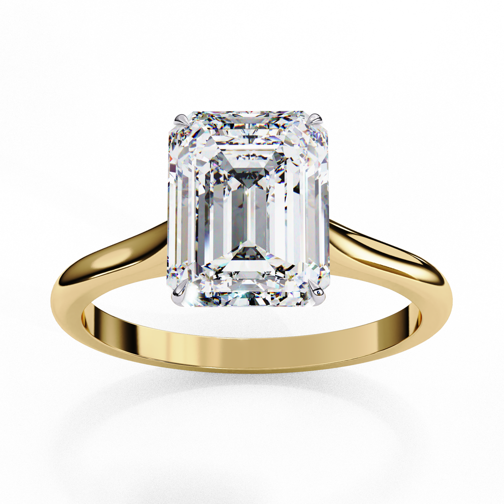 2.50ct Emerald Cut Lab-Grown Diamond Solitaire Engagement Ring