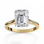 2.50ct Emerald Cut Lab-Grown Diamond Solitaire Engagement Ring