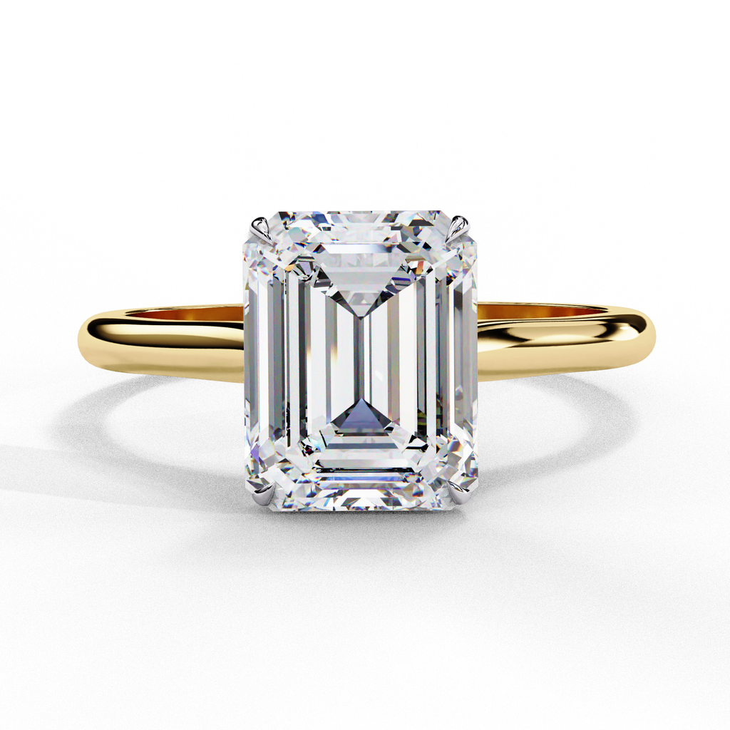 2.50ct Emerald Cut Lab-Grown Diamond Solitaire Engagement Ring
