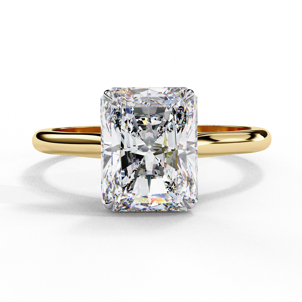 3.00ct Radiant Cut Lab-Grown Diamond Solitaire Engagement Ring