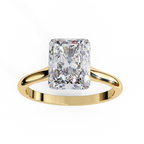 3.00ct Radiant Cut Lab-Grown Diamond Solitaire Engagement Ring