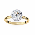 2.25ct Round Brilliant Lab-Grown Diamond Engagement Ring | Hidden Pavé Gallery