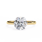 2.25ct Round Brilliant Lab-Grown Diamond Engagement Ring | Hidden Pavé Gallery