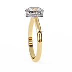 2.25ct Round Brilliant Lab-Grown Diamond Engagement Ring | Hidden Pavé Gallery