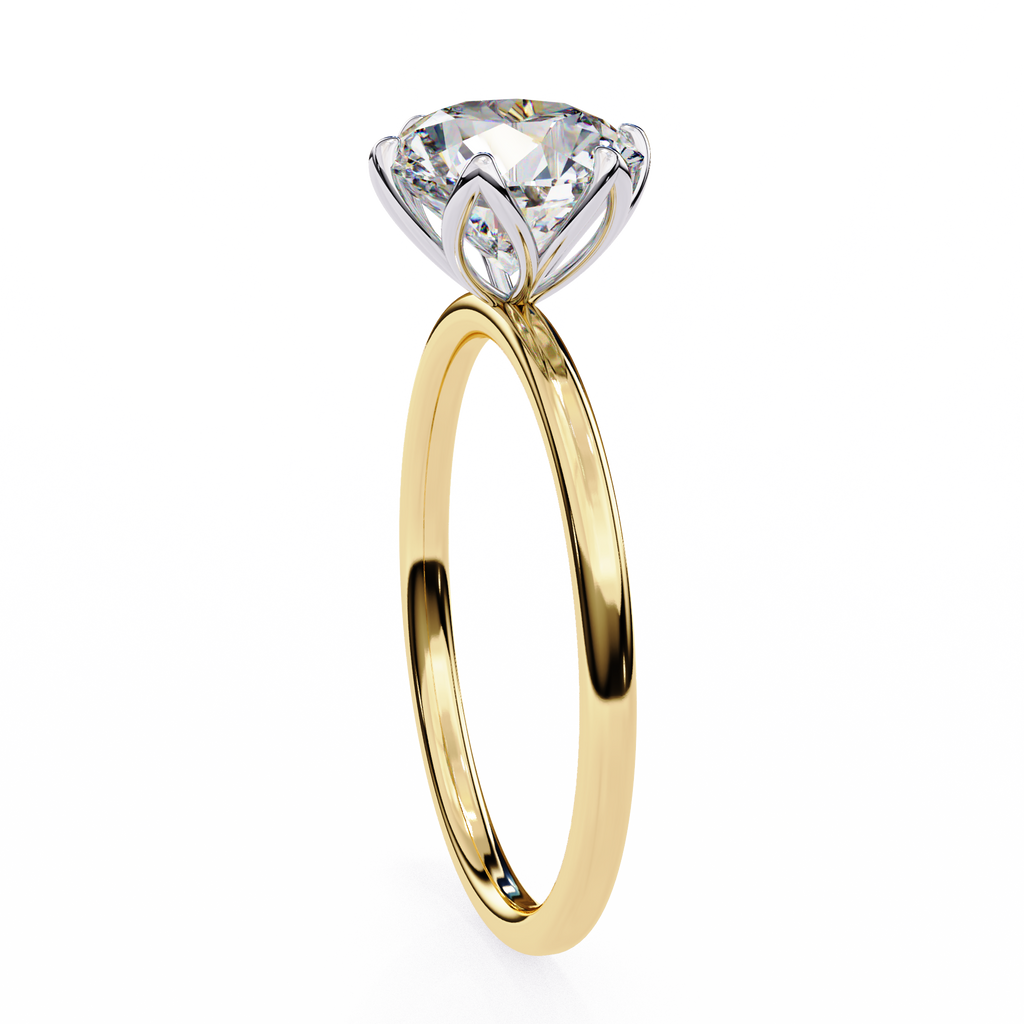 2.00ct Round Brilliant Lab-Grown Diamond Ring | Six-Prong Tulip Basket Setting | VR260027