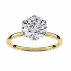 2.00ct Round Brilliant Lab-Grown Diamond Ring | Six-Prong Tulip Basket Setting | VR260027