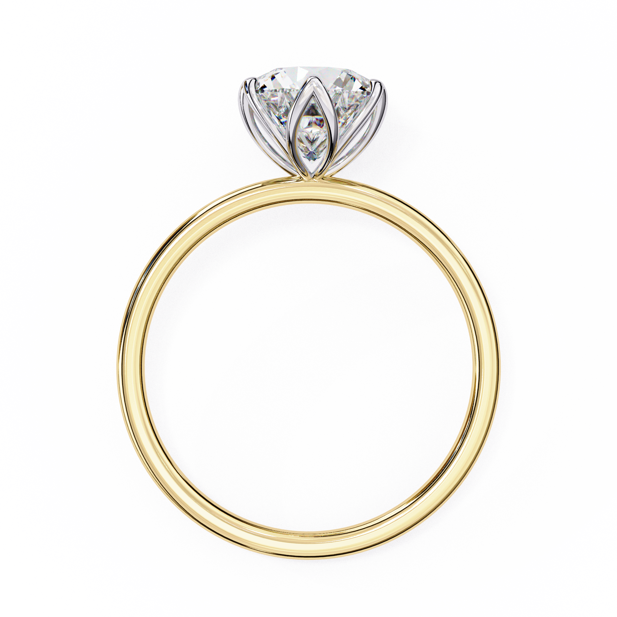 2.00ct Round Brilliant Lab-Grown Diamond Ring | Six-Prong Tulip Basket Setting | VR260027