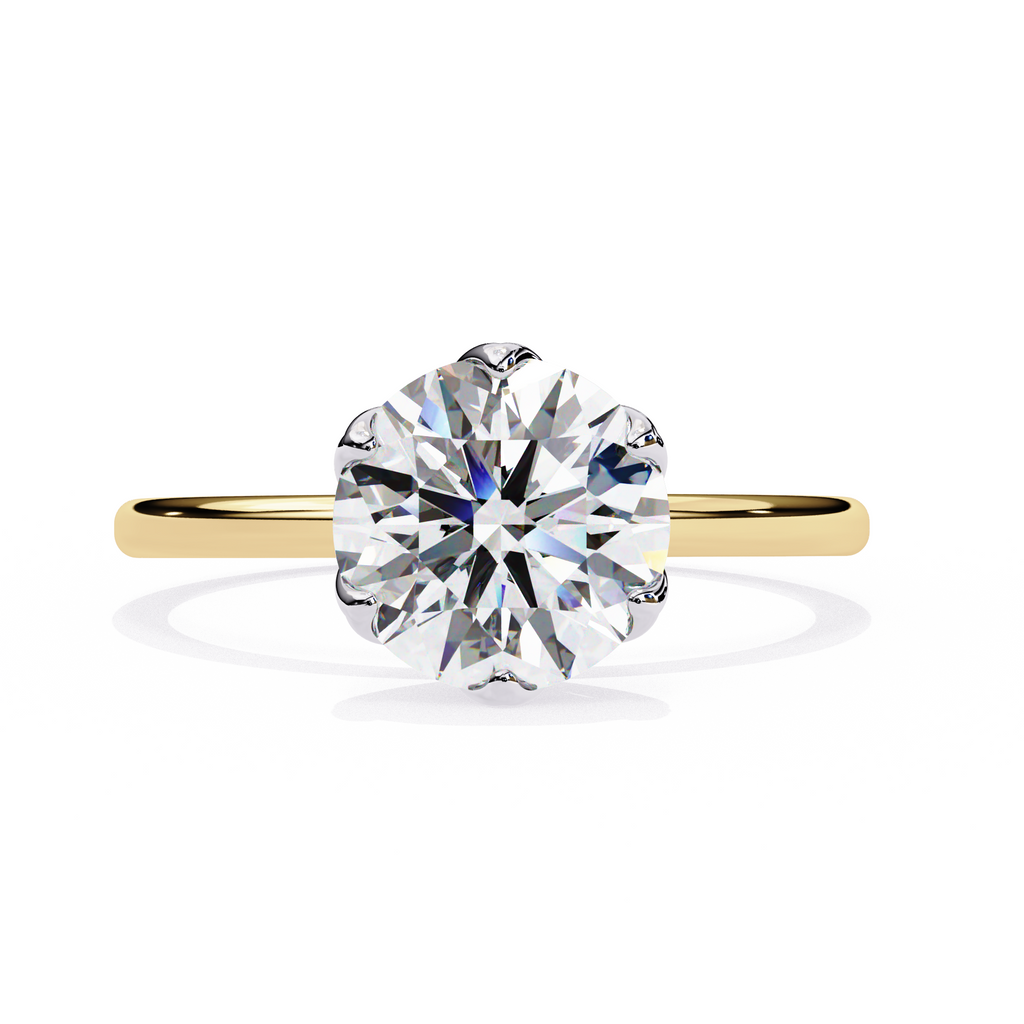2.00ct Round Brilliant Lab-Grown Diamond Ring | Six-Prong Tulip Basket Setting | VR260027