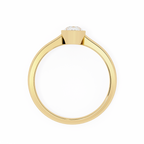 0.60ct Pear Cut Lab-Grown Diamond Ring | Full Bezel Setting | VR260030