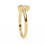 0.60ct Pear Cut Lab-Grown Diamond Ring | Full Bezel Setting | VR260030