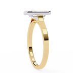 1.30ct Emerald Cut Lab-Grown Diamond Ring | Full Bezel Setting | VR260031