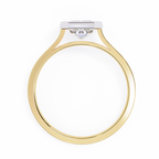 1.30ct Emerald Cut Lab-Grown Diamond Ring | Full Bezel Setting | VR260031
