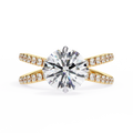 2.25ct Round Brilliant Lab-Grown Diamond Ring | Pavé Gallery & Pavé Shank | VR260034