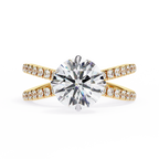 2.25ct Round Brilliant Lab-Grown Diamond Ring | Pavé Gallery & Pavé Shank | VR260034