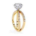 2.25ct Round Brilliant Lab-Grown Diamond Ring | Pavé Gallery & Pavé Shank | VR260034