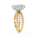 1.50ct Marquise Cut Lab-Grown Diamond Ring | Pavé Gallery & Pavé Shank | VR260035