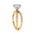 2.00ct Round Brilliant Lab-Grown Diamond Ring | Pavé Gallery & Pavé Shank | VR260039