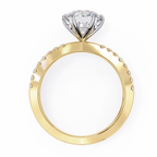 2.00ct Round Brilliant Lab-Grown Diamond Ring | Pavé Gallery & Pavé Shank | VR260039
