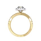 2.00ct Radiant Cut Lab-Grown Diamond Ring | Pavé Halo & Pavé Shank | VR260046