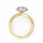 1.50ct Round Brilliant Lab-Grown Diamond Ring | Pavé Halo & Pavé Shank | VR260048