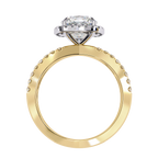 1.75ct Cushion Cut Lab-Grown Diamond Ring | Pavé Halo & Pavé Shank | VR260052