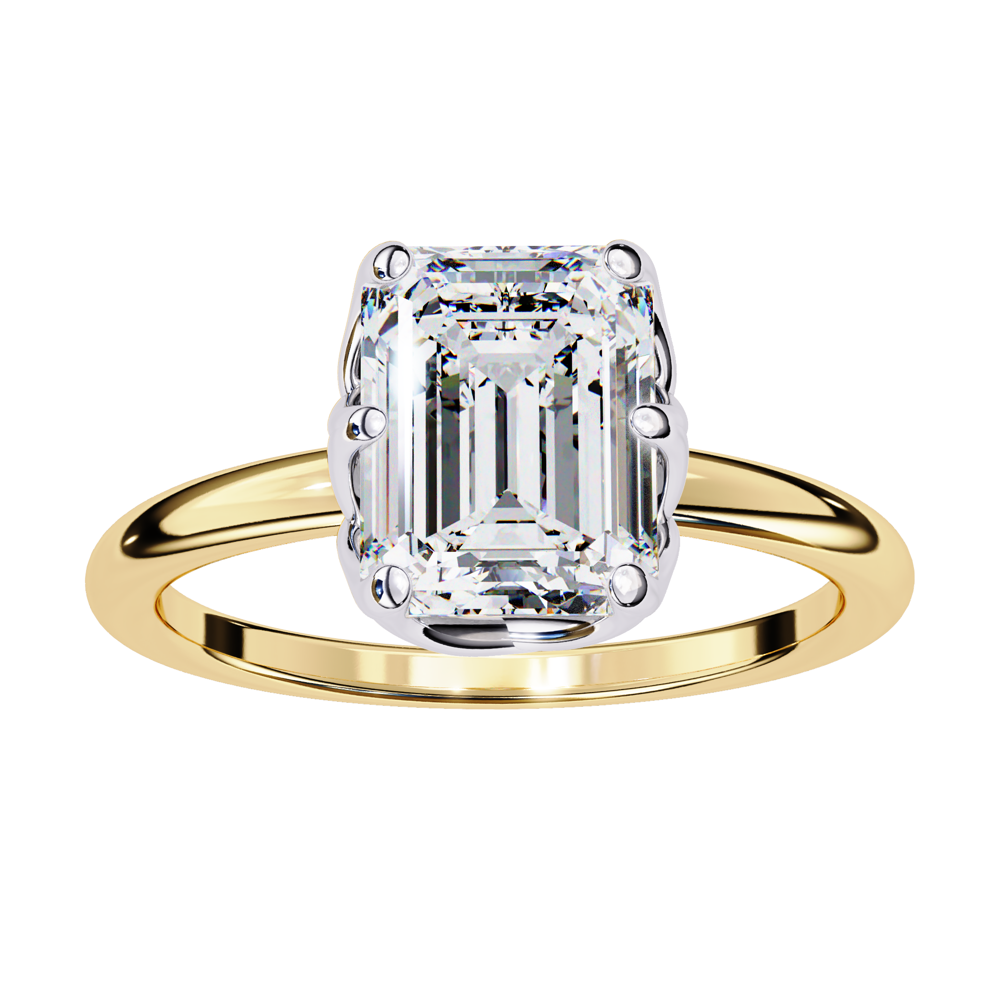 2.00ct Emerald Cut Lab-Grown Diamond Ring | Distinctive Gallery | VR260054
