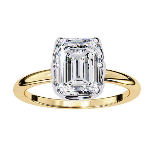 2.00ct Emerald Cut Lab-Grown Diamond Ring | Distinctive Gallery | VR260054