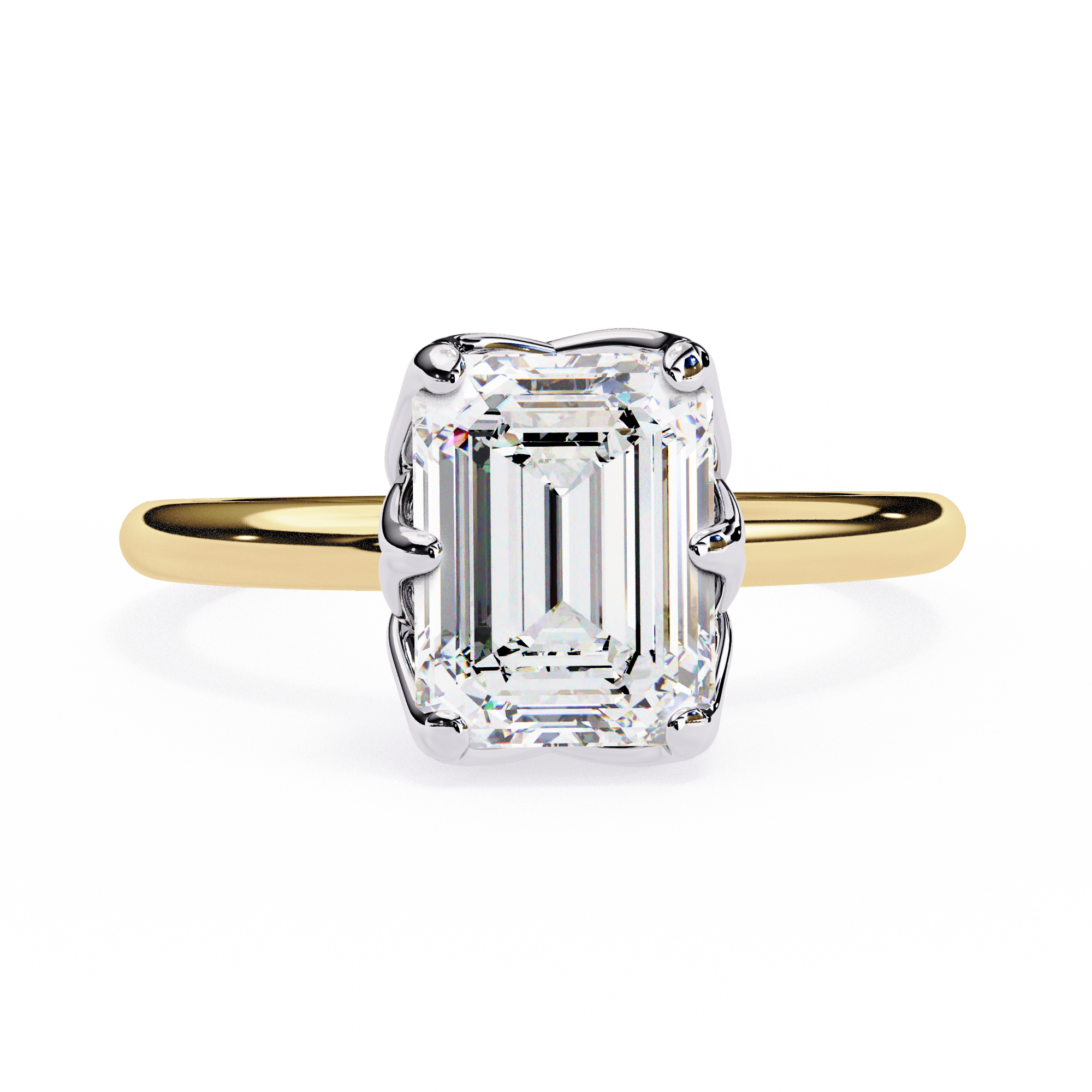 2.00ct Emerald Cut Lab-Grown Diamond Ring | Distinctive Gallery | VR260054