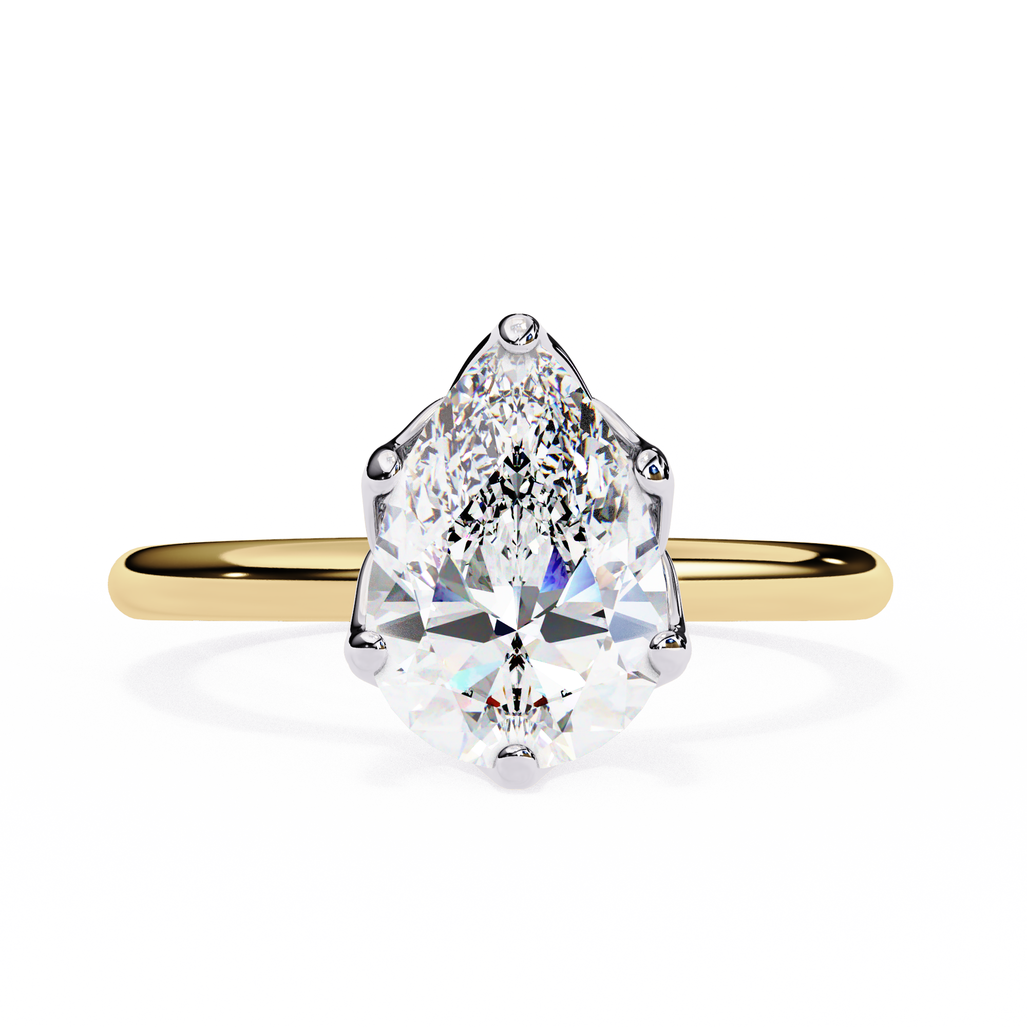 1.80ct Pear Cut Lab-Grown Diamond Ring | Distinctive Gallery | VR260057