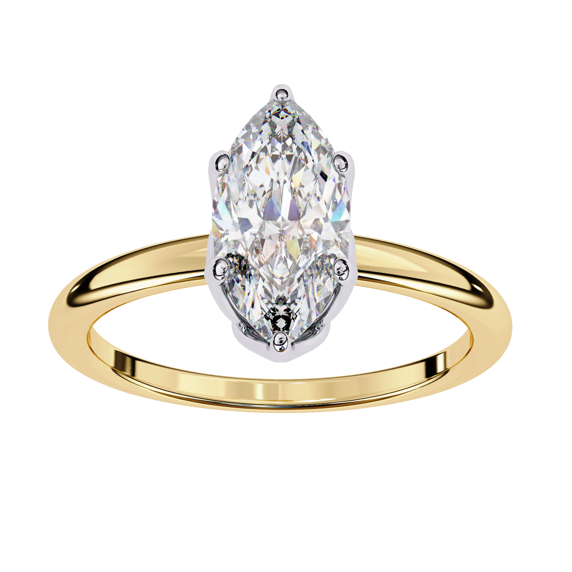 1.00ct Marquise Cut Lab-Grown Diamond Ring | Distinctive Gallery | VR260058