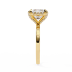 Princess-Cut Lab-Grown Diamond Halo Ring | Pavé Halo & Gallery Design | VR260087