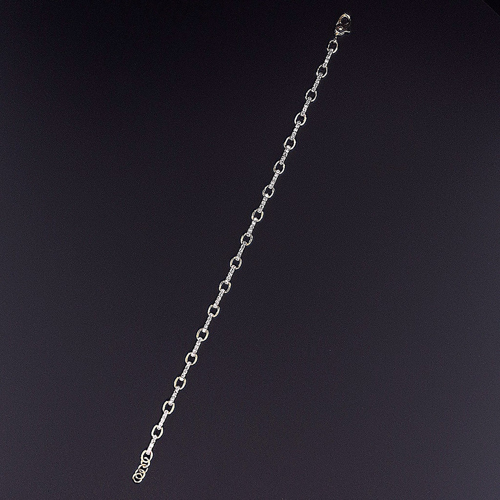 Diamond Link Bracelet - Gold-Plated (Vermeil) Lab-Grown Diamonds | VB220020