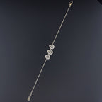 Teardrop Halo Diamond Bracelet -Gold-Plated (Vermeil) Lab-Grown Diamonds | VB250081
