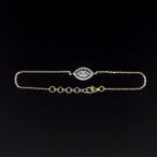 Evil Eye Diamond Bracelet -Gold-Plated (Vermeil) Lab-Grown Diamonds | VB250269
