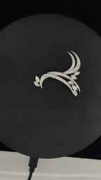 Peacock Diamond Brooch - Gold-Plated (Vermeil) Lab-Grown Diamonds | VBH240007