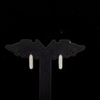 Pavé Diamond Hoop Earrings - Gold-Plated (Vermeil) Lab-Grown Diamonds | VE232371