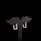 Pavé Diamond Hoop Earrings - Gold-Plated (Vermeil) Lab-Grown Diamonds | VE232371