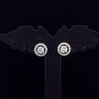Round Halo Stud Earrings - Gold-Plated (Vermeil) Lab-Grown Diamonds | VE250233