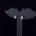 Pear-Shaped Solitaire Stud Earrings - Gold-Plated (Vermeil) Lab-Grown Diamonds | VE250249