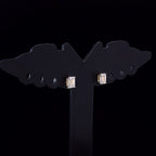 Emerald-Cut Solitaire Stud Earrings - Gold-Plated (Vermeil) Lab-Grown Diamonds | VE250260