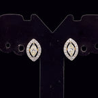 Marquise Halo Stud Earrings - Gold-Plated Vermeil Lab-Grown Diamonds | VE250764
