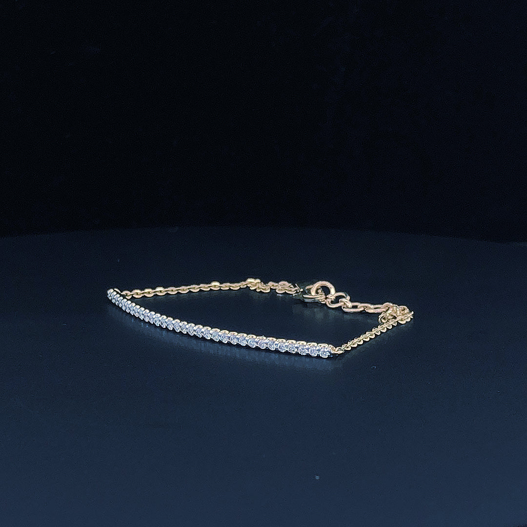 Classic Diamond Tennis Bracelet -Gold-Plated (Vermeil) Lab-Grown Diamonds | VLB00004